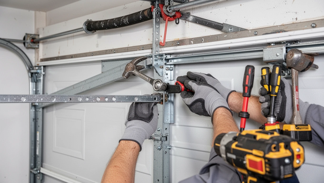Garage Door Track Repair