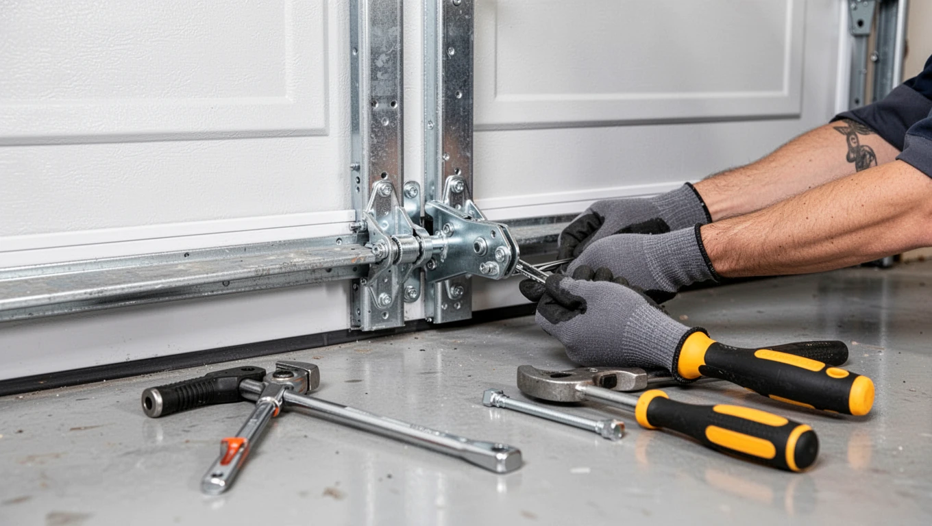 Garage Door Hinge Repair